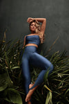 Legging Lycra Pezinho Blue Jeans