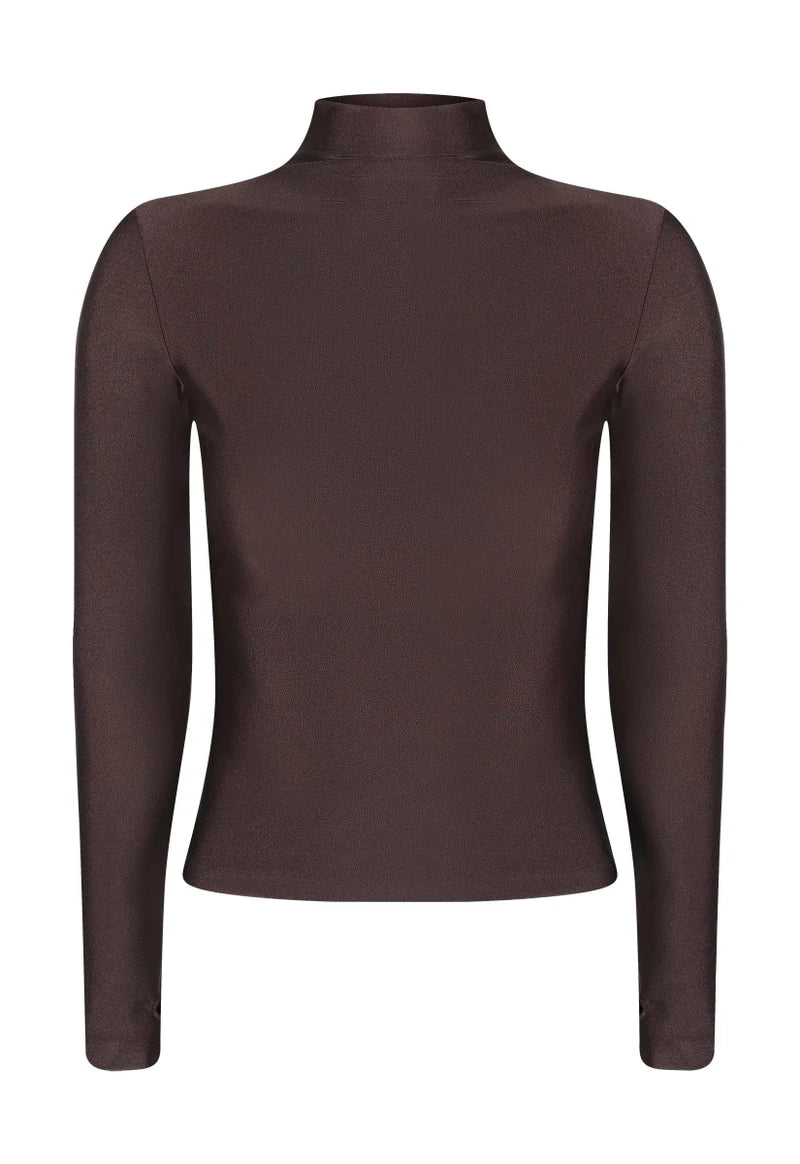 Cacharrel Lycra Coffee Blouse