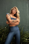 Legging Lycra Pezinho Blue Jeans