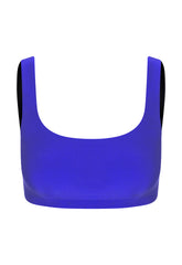 Top Alça Larga Lycra Deep Blue