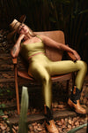 Top Cropped Lycra Pistache