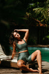TOP CROPPED ONÇA TROPICAL SELVA OFF WHITE