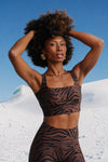 TOP CROPPED SHINY FENDI SAVANA