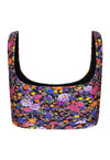 TOP ALÇA LARGA SHINY  MIDNIGHT GARDEN