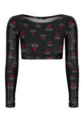 TOP CROPPED MANGA LONGA DEDINHO CIRRÉ KALI