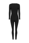 Macacão Lycra Preto Phoenix + Top Basic