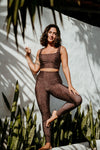 TOP CROPPED ONÇA TROPICAL CLÁSSICA CASTANHO