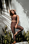 LEGGING ONÇA TROPICAL CLÁSSICA CASTANHO