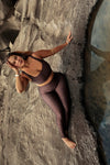 LEGGING SHINY LEOPARD COFFEE