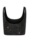 Top Cropped Cirré Black Luna