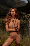 MACAQUINHO GOLA ALTA POWER SCULPT MOCHA