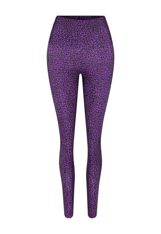 LEGGING LYCRA ONÇA VIOLETA CASTANHO