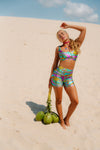 SHORTS CURTO SHINY ENERGIA CINTILANTE