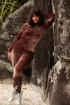 LEGGING VELUDO CHOCOLATE