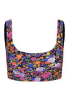 TOP ALÇA LARGA SHINY  MIDNIGHT GARDEN