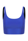 Top Cropped Lycra Power Indigo
