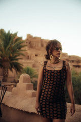 VESTIDO CURTO SHINY PODER DA SELVA BLACK