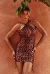 Saia Curta Lycra Franzida Savana