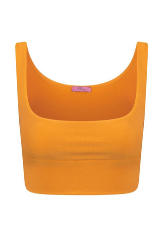 Top Cropped Lycra Damasco