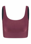TOP CROPPED LYCRA MALBEC
