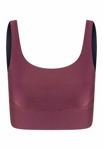 TOP CROPPED LYCRA MALBEC