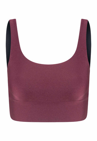 TOP CROPPED LYCRA MALBEC