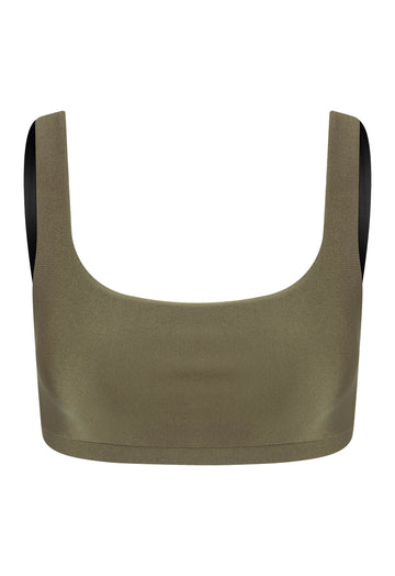 TOP ALÇA LARGA LYCRA OLIVA