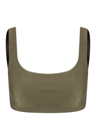 TOP ALÇA LARGA LYCRA OLIVA