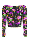 TOP CROPPED MANGA LONGA DEDINHO  NEON VIBES