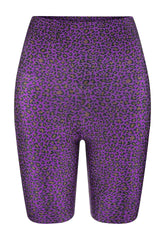 BERMUDA CICLISTA ONÇA VIOLETA CASTANHO