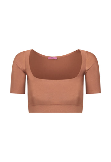 Top Cropped Lycra Princess Bronze