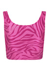 TOP CROPPED SHINY PINK SAVANA