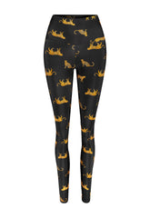 LEGGING SHINY JAGUAR BLACK