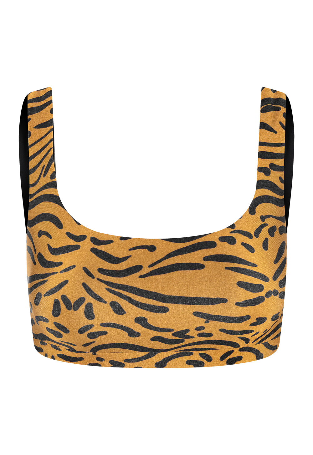 TOP ALÇA LARGA LYCRA SAFARI ÂMBAR