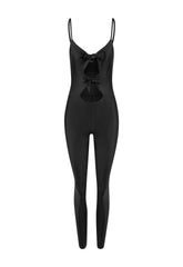 BLACK SHINY OVERALLS