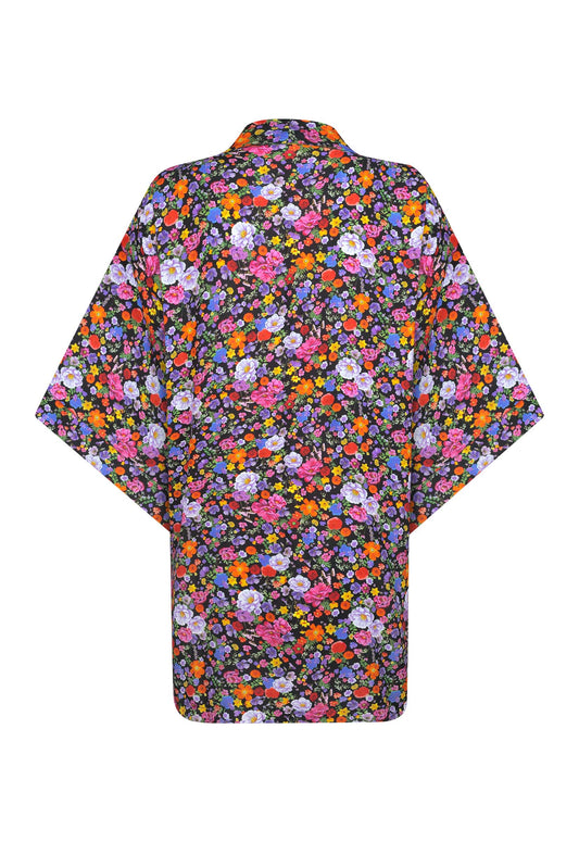 KIMONO VISCOSE MIDNIGHT GARDEN