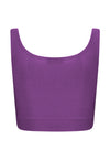 Top Cropped Lycra Violeta