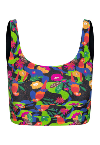 TOP CROPPED SHINY TROPICÁLIA