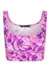 TOP CROPPED SHINY TIE DYE ALGODÃO DOCE