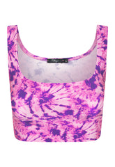 TOP CROPPED SHINY TIE DYE ALGODÃO DOCE