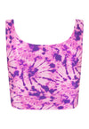 TOP CROPPED SHINY TIE DYE ALGODÃO DOCE