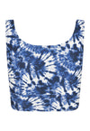 TOP CROPPED SHINY TIE DYE BRISA AZUL