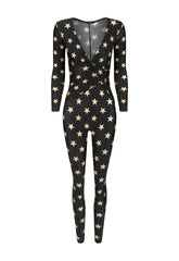 MACACÃO PHOENIX SHINY BLACK STARS OFF WHITE