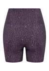 SHORTS CURTO ONÇA TROPICAL CASTANHO VIOLETA