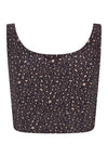 TOP CROPPED ONÇA TROPICAL CLÁSSICA CASTANHO