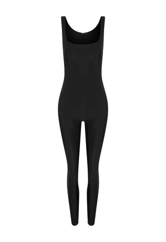 BLACK LYCRA OVERALL