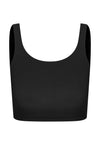 TOP CROPPED LYCRA PRETO