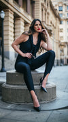 Legging Lycra Pezinho Preta