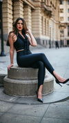 Legging Lycra Pezinho Preta