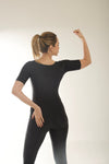 Princess Black Lycra Jumpsuit